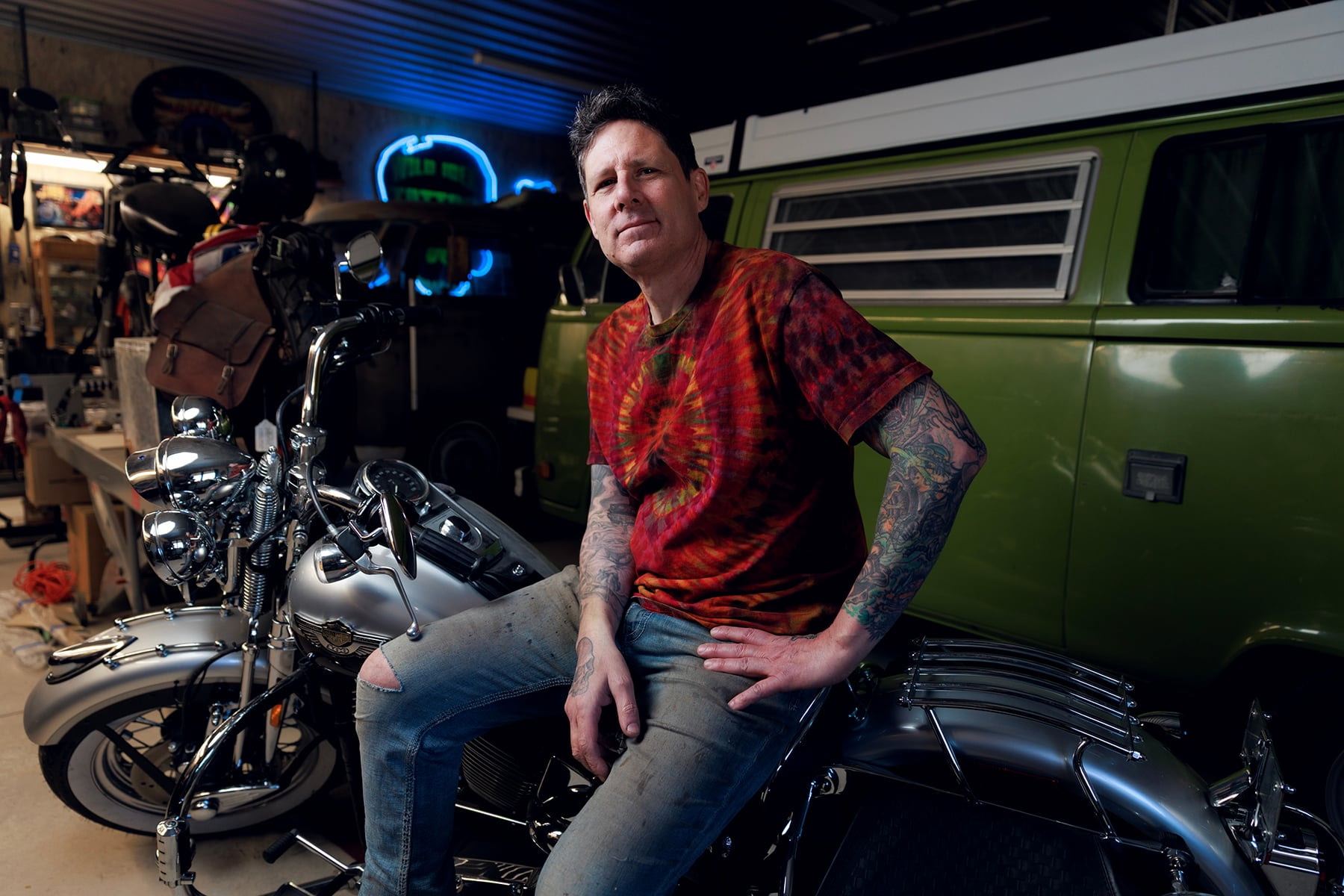 Matt Thrash in his studio environment